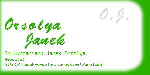 orsolya janek business card